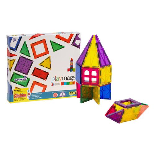 Mágneses csempe 3D Playmags 165 - 32 db készlet