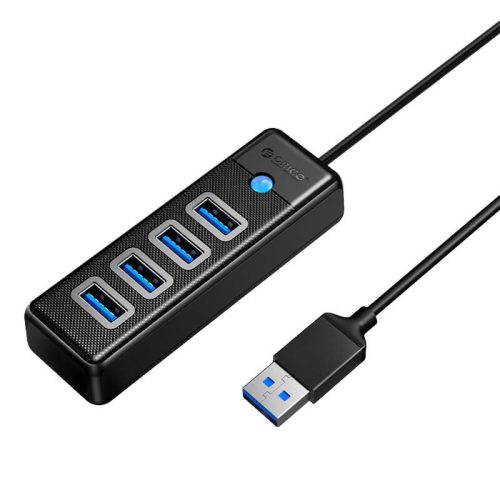 Orico Hub USB - 4x USB 3.0, 5 Gbps, 0,15 m (fekete)