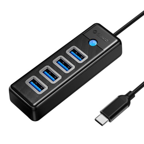 Orico HUB USB-C - 4x USB 3.0 5 Gbps 0,15 m fekete