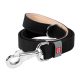 WAUDOG natural leather dog leash 20 mm wide, 122 cm long Black