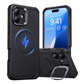   Cyber Tough (HaloLock) ESR case with stand for iPhone 16 Plus (black)