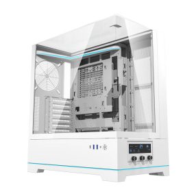   Darkflash DY450 számítógépház ventilátorok nélkül (fehér)