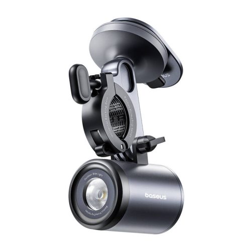 Baseus PrimeTrip 2 az 1-ben kerékpártartó, telefontartó + zseblámpa (fekete)