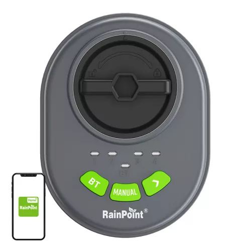 RainPoint 4 zónás esőztető vezérlő alkalmazással, Bluetooth-al