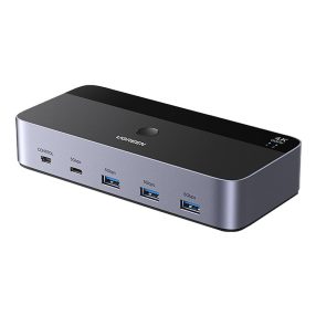   Ugreen AK500 két monitoros HDMI KVM kapcsoló, 2 bemenet 2 kimenet