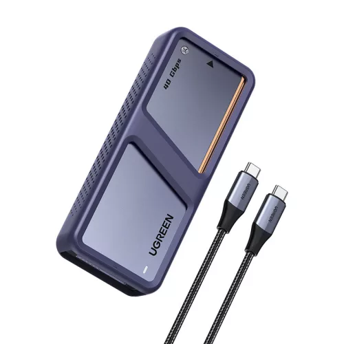 Ugreen D703 M.2 NVMe SSD ház, USB4 (szürke)