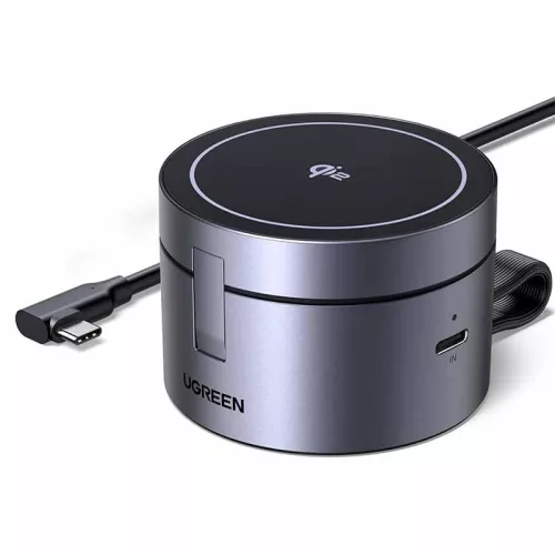 Mágneses 3in1 UGREEN 25W USB-C töltő W712 (fekete)