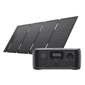   Csomag: Power Station EcoFlow RIVER 3 UPS + napelem 45W USB-C