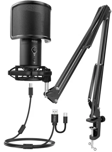 Fifine T683 kondenzátor mikrofon (fekete)