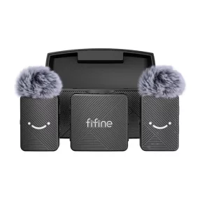 Fifine M9 nyakkendő mikrofonkészlet (fekete)