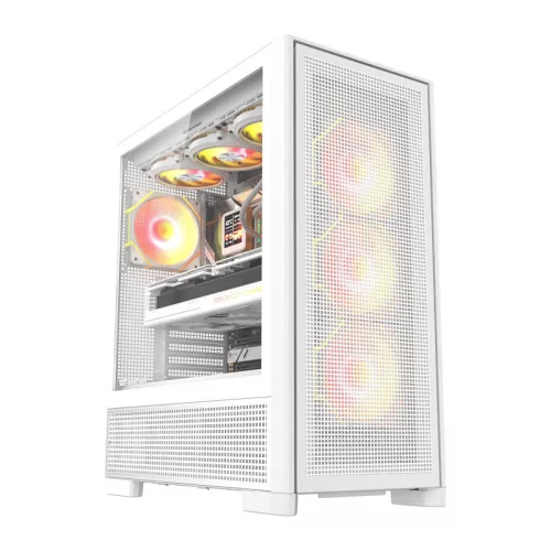 DarkFlash AIRNOVA számítógép-ház (fehér) + 3 ventilátor