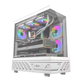 DarkFlash DS950 számítógép-ház (fehér) + 6 ventilátor