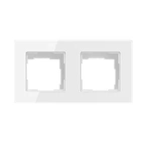 Avatto 2 aljzat TS20 világításkapcsoló keret (fehér)