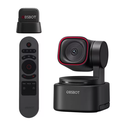 OBSBOT Tiny 3 Lite webkamera távirányítóval és mikrofonnal