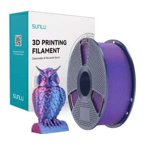 Sunlu PLA+ Silk két színű szál (piros és kék)