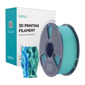 Sunlu PLA+ Silk két színű szál (kék-zöld)