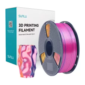 Sunlu PLA+ Silk háromszínű szál (piros, sárga és kék)