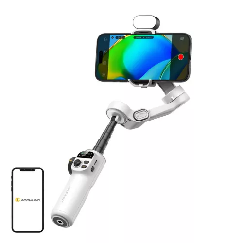 AOCHUAN X2 stabilizátor RGB-megvilágítással (fehér)