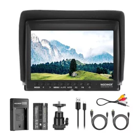  NEEWER F100 terepi monitor + USB-töltő + akkumulátor-készlet