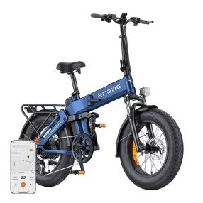   ENGWE PRO 3.0 BOOST 250 W-os 20 hüvelykes elektromos kerékpár (kék)