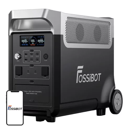 FOSSIBOT F3600 Pro 3600 W-os töltőállomás (fekete)