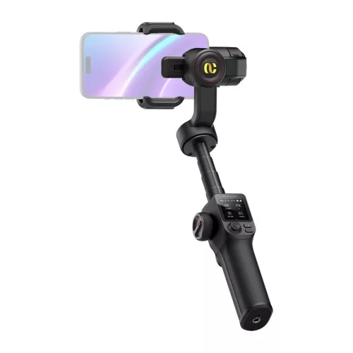AOCHUAN S3 stabilizátor kiegészítő kijelzővel (fekete)