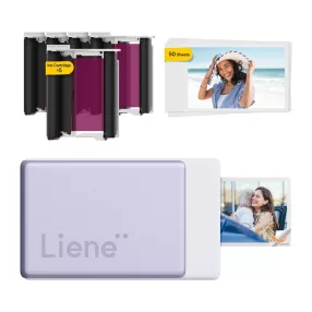   LIENE Pearl N200 Pro 2x3 hüvelykes hordozható fotónyomtató (lila)