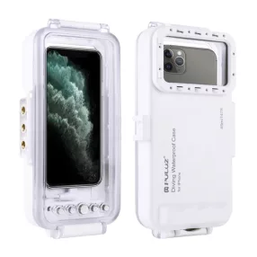  Puluz vízálló tok (45 m) iPhone-hoz: víz alatti fotókhoz és videókhoz (fehér)