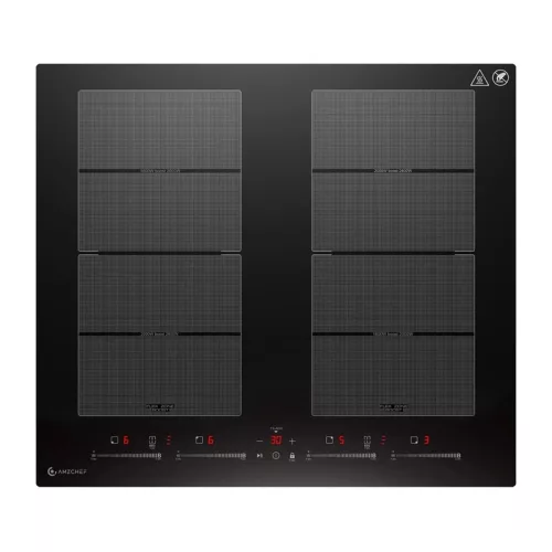 AMZCHEF CE-FS-I74S-FFDD10 indukciós főzőlap, 4 főzőzóna