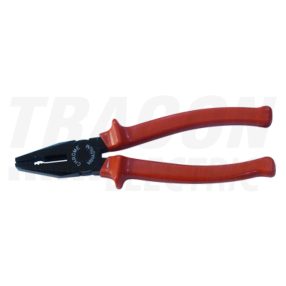 Tracon KBF-8 Kombinált fogó, normál, piros nyél