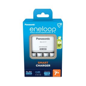   eneloop K-KJ17MCD40E akkumulátor töltő 4 db 2000mAh AA akkumulátorral
