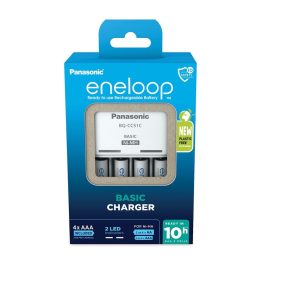   eneloop K-KJ51MCD04E akkumulátor töltő időzítővel 4 db AAA 800mAh akkumulátorral