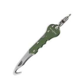   KMTC-08-R7 DoohicKey kulcstartós vágóhorog-zsebkés, olívzöld