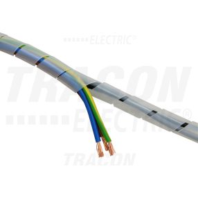 Vezetékösszefogó szalagspirál, natúr