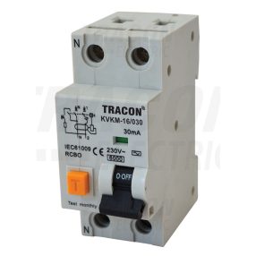 Kombinált védőkapcsoló, 2P, 2 modul, C karakterisztika