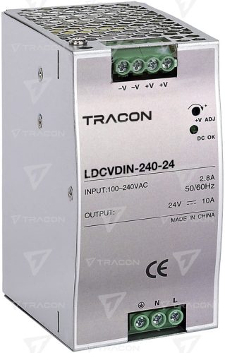 LDCVDIN-240-24 DIN sínre szerelhető tápegységszabályozható DC kimenettel