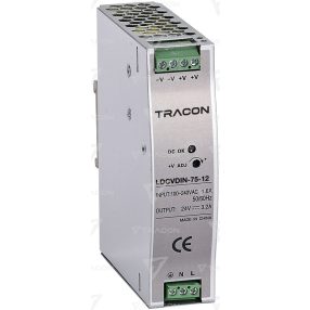   DIN sínre szerelhető tápegységszabályozható DC kimenettel