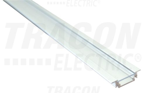 LEDSZTRIO Alumínium profil LED szalagokhoz, lapos, besüllyeszthető