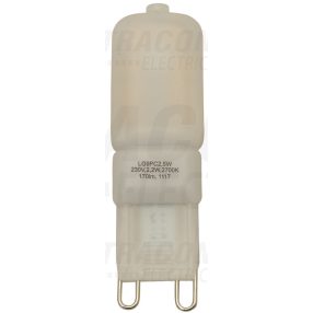 LED G9 fényforrás műanyag házban