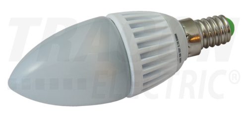 LGY5NW Gyertya burájú LED fényforrás, tejüveg