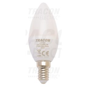 Gyertya burájú LED fényforrás, tejüveg