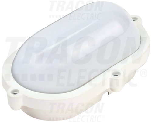 LHIPO8W Védett, műanyag házas LED hajólámpa, ovális forma