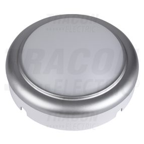 Műanyag házas LED hajólámpa ezüst kerettel, kerek