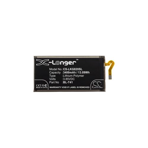 Realpower Li-Polymer akku (3,85V / 3400mAh, LG BL-T41 kompatibilis) FEKETE