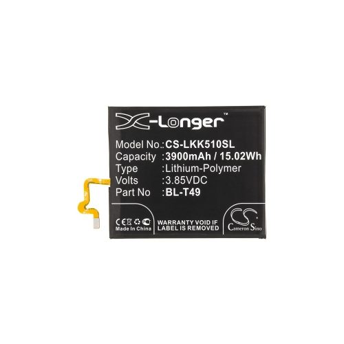 Realpower Li-Polymer akku (3,85V / 3900mAh, LG BL-T49 kompatibilis) FEKETE