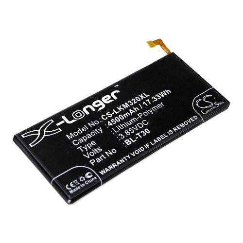 LGEAC63458501, BL-T30 3,85V 4500mAh utángyártott RealPower Li-Polymer akku