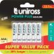 Uniross 1,5V LR03/AAA/mikró tartós alkáli elem POWER PLUS 12db/csomag