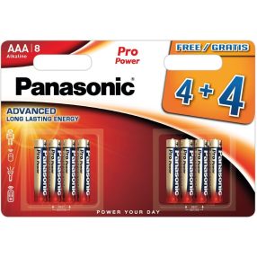   Panasonic LR03PPG/8BW 1,5V AAA/mikro tartós alkáli elem 8 db/csomag