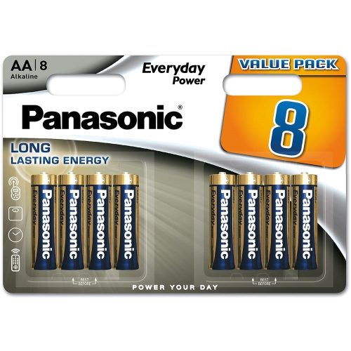 Panasonic LR6EPS/8BW 1,5V AA/ceruza tartós alkáli elem 8 db/csomag