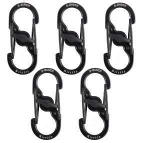 S -Biner® Microlock® acél - 5 csomag - fekete